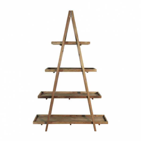 Libreria scaffale di design in Pino riciclato cm 120x43x183 – GORE