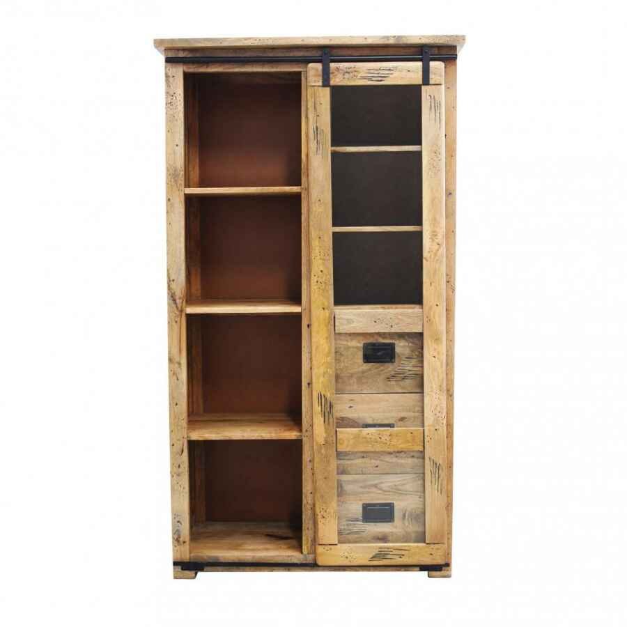 Credenza per soggiorno Industrial in Legno cm 100x48x180 – RICK