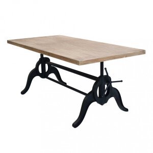 Tavolo da Pranzo Industrial con Piano in legno cm 180×85 – CHARLTON
