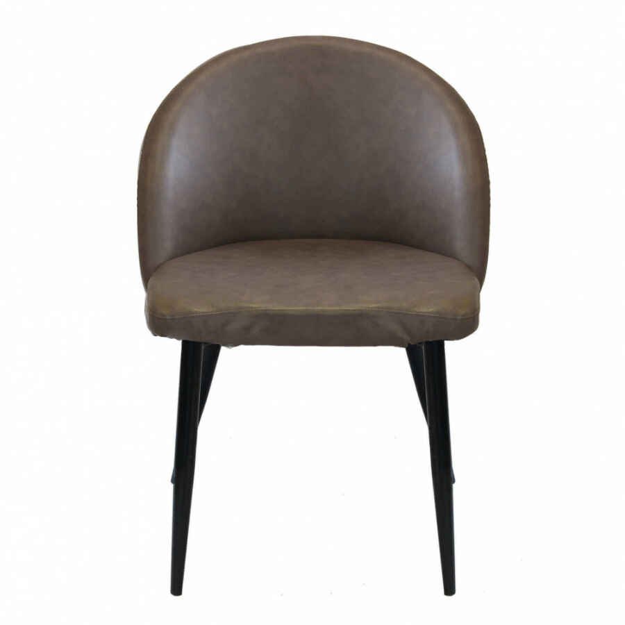 Poltrona per Sala da Pranzo in Ecopelle,Metallo cm 44x47x78 – POO