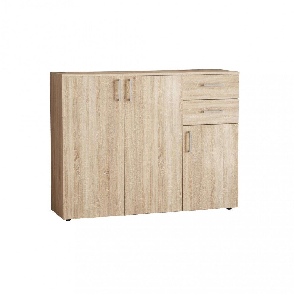 Madia Moderna con 2 cassetti e tre ante in Truciolare cm 120x35x93 – READ
