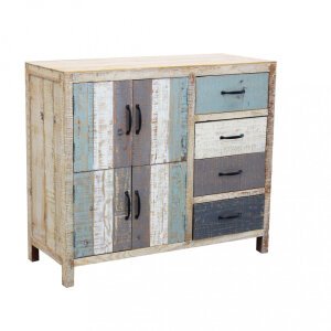 Mobile 4 cassetti 4 ante in Legno cm 100x40x86 – FREDDY