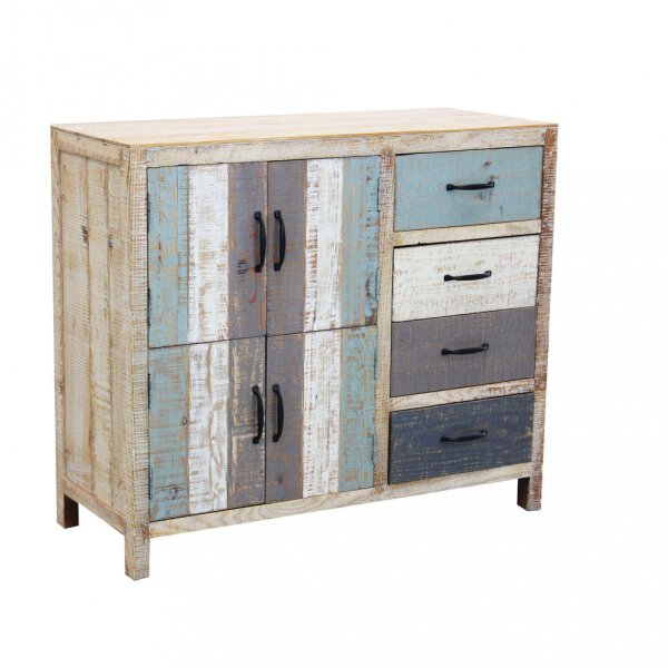 Mobile 4 cassetti 4 ante in Legno cm 100x40x86 – FREDDY