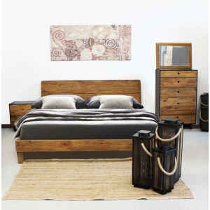 Specchio in Pino riciclato cm 50,5×3,5×70,5 – PINE