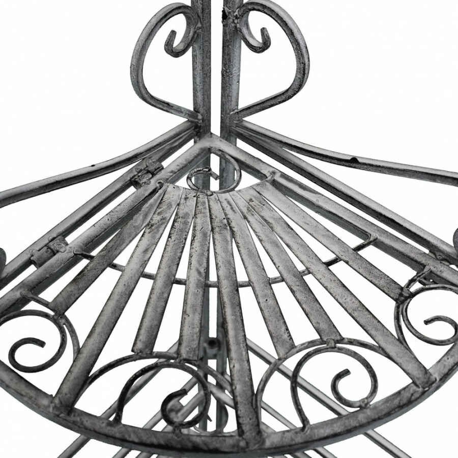 Eatagere 4 piani bianco ossidato in Acciaio cm 49x35x154 – NARDI