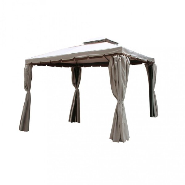 Gazebo da Giardino 3×3 con pareti laterali in alluminio,poliestere – GRANT