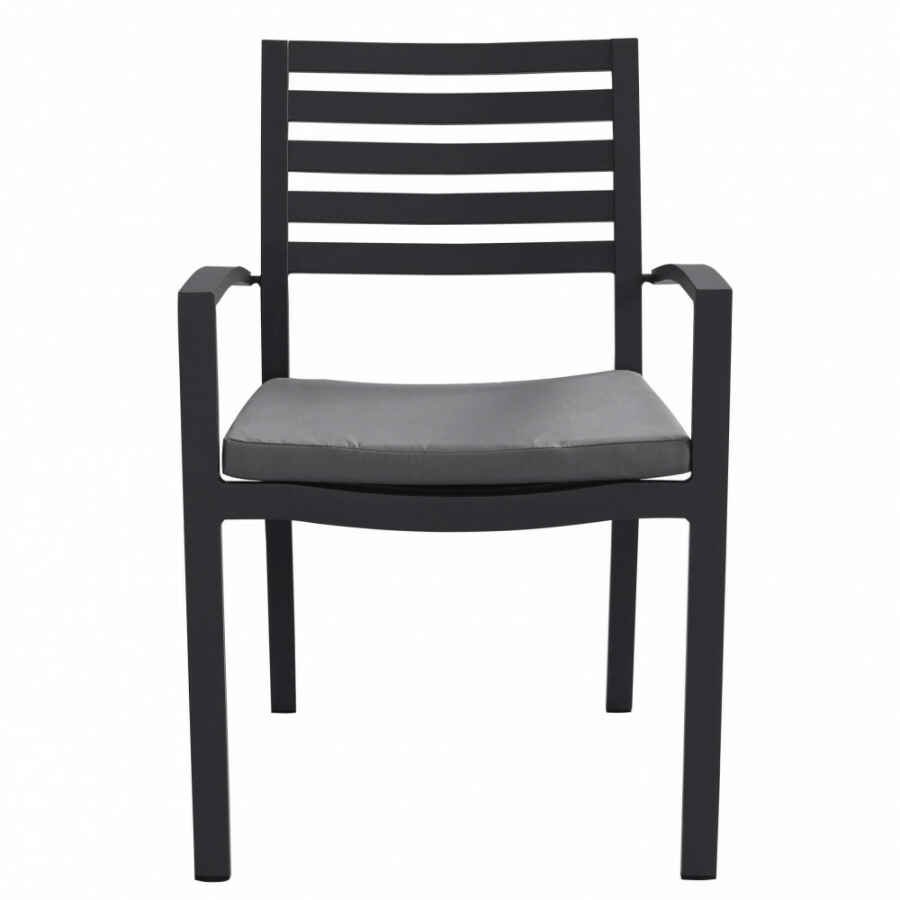 Poltrona da Giardino Impilabile in Alluminio cm 55,5x61x85 – DAVID