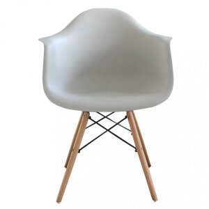 Poltrona Scandinava Moderna in Legno,Acciaio,Plastica cm 62,5x62x81 – NOAH