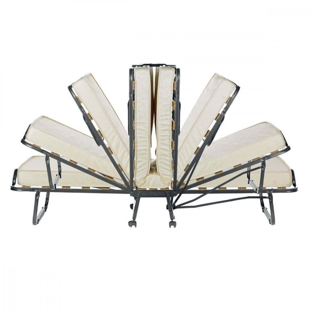 Brandina Pieghevole con materasso in Acciaio cm 80x190x34 – MYLES