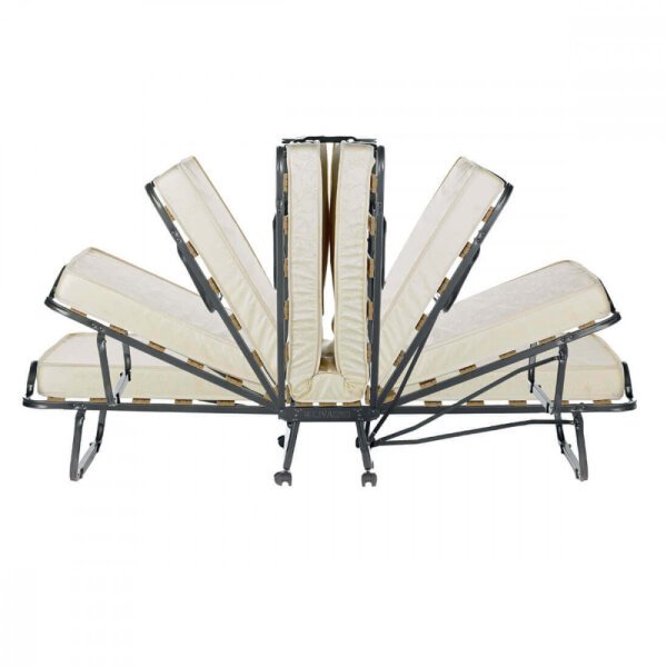 Brandina Pieghevole con materasso in Acciaio cm 80x190x34 – MYLES
