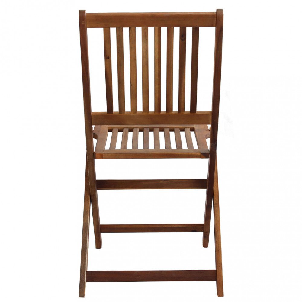 Sedia da Giardino Pieghevole in Legno,Acacia cm 46x56x89 – MORT