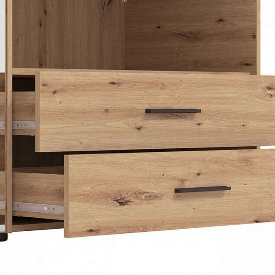 armadio 4 ante 2 cassetti con specchio cm 161 x 55 x 205,5 h – CLEANLINE
