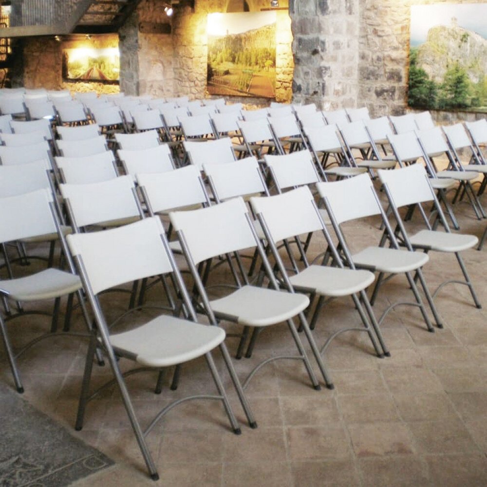 Sedia catering Pieghevole in Acciaio,Plastica cm 57x46x85 – GAVIN
