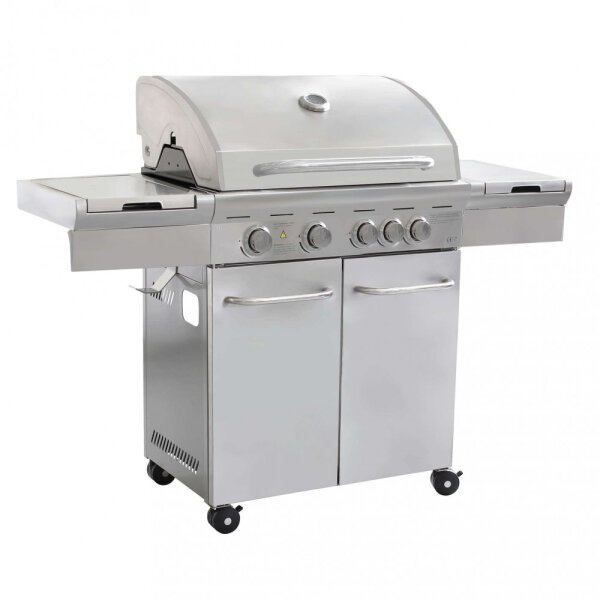 Barbecue 4 fuochi + 1 in Acciaio cm 145x52x114,5 – KOBE