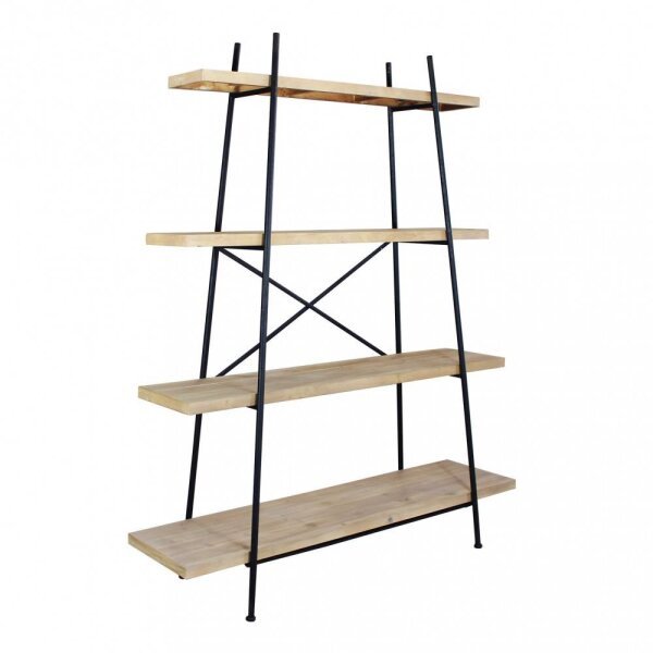 Libreria Industrial in Metallo,Legno cm 145x44x176 – UNDY