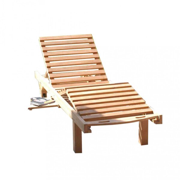 Lettino prendisole in Legno,Teak cm 208x65x35 – PIERS