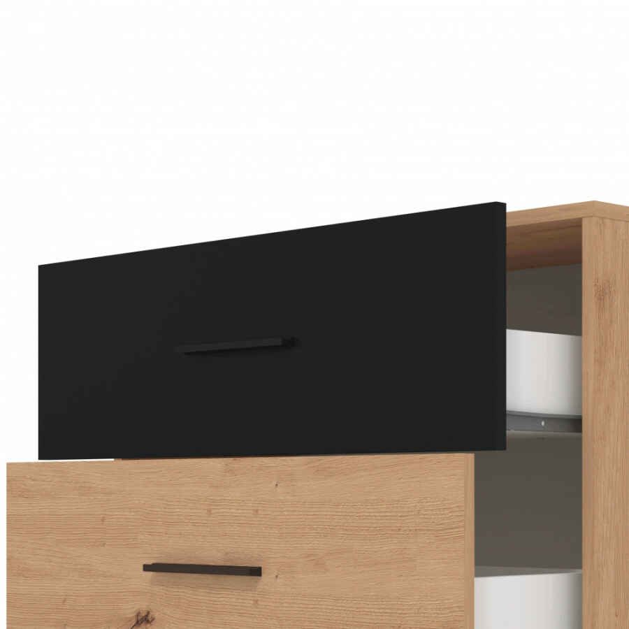 comò tre cassetti moderno minimal in legno cm 80,6 x 33,2 x 80,5 h – TIMBER