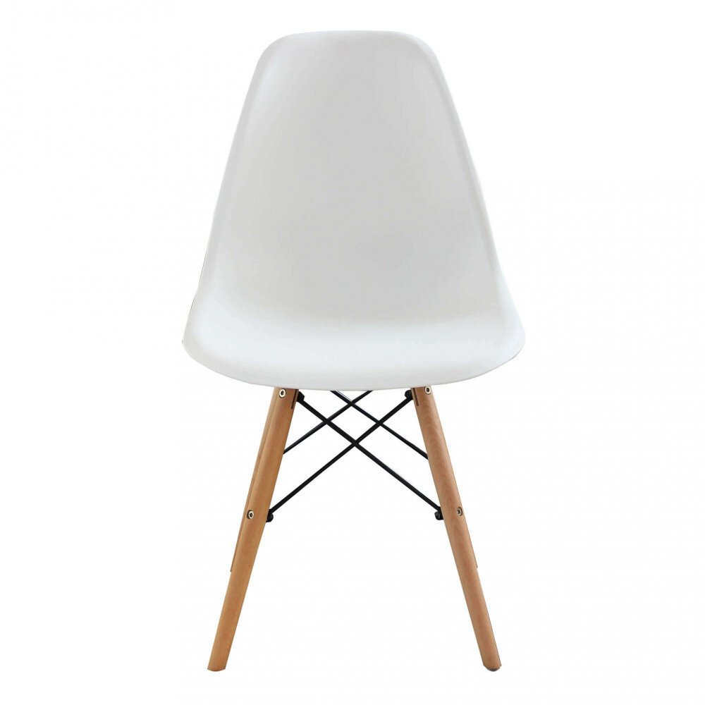 Sedia per Sala da Pranzo scandinava in Legno,Acciaio,Plastica cm 53x47x82 – NOAH