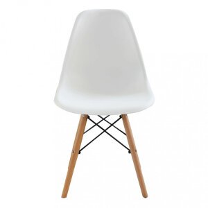 Sedia per Sala da Pranzo scandinava in Legno,Acciaio,Plastica cm 53x47x82 – NOAH