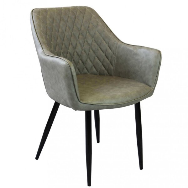 Poltrona per Sala da Pranzo in Ecopelle,Metallo cm 48x62x83 – ROBIN