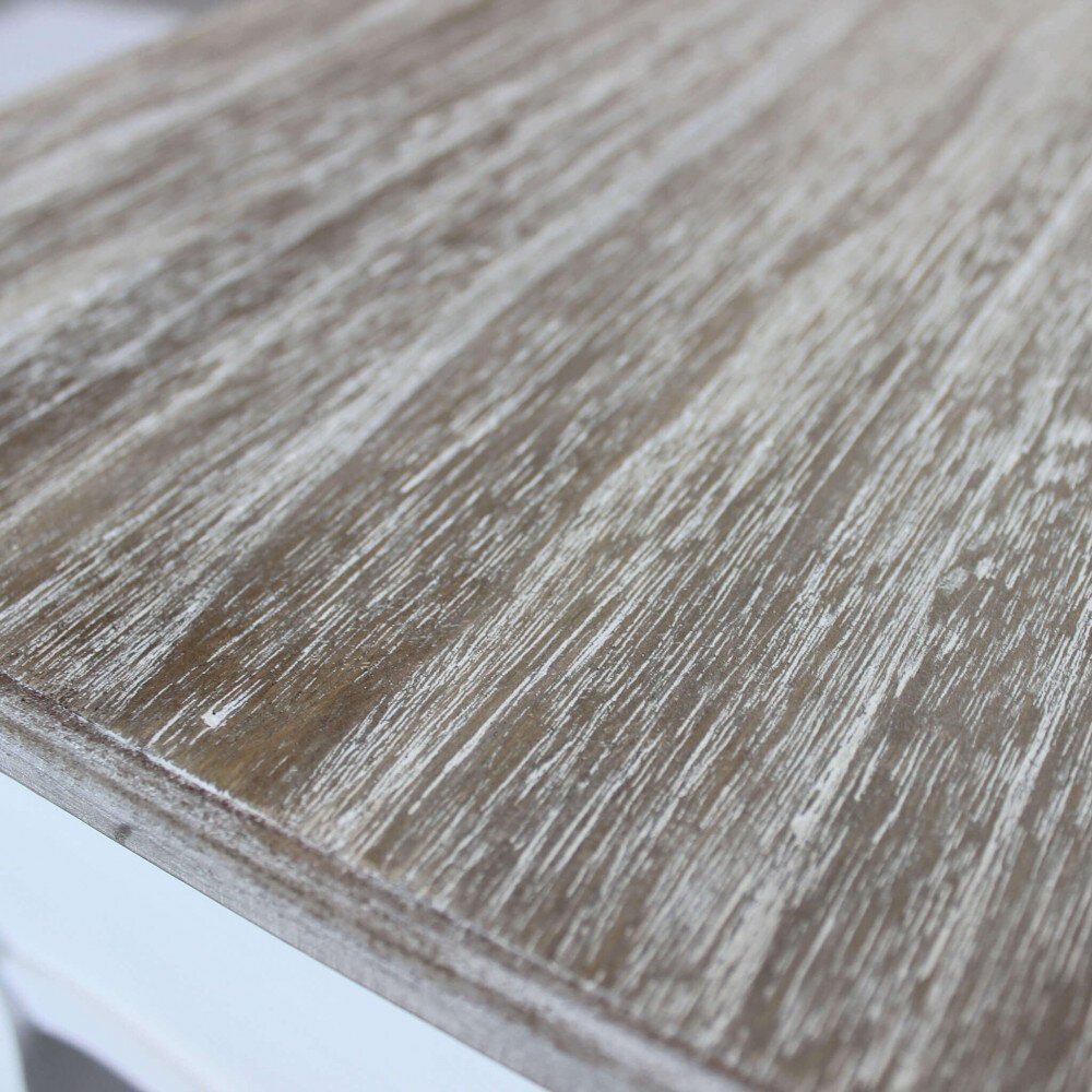 Mobiletto 2 cassetti shabby chic in Legno cm 44x32x74 – HUEY