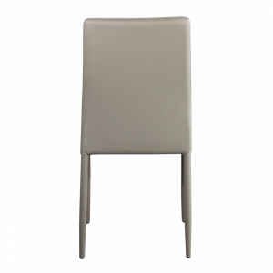 Sedia da Pranzo Moderna in Ecopelle,Acciaio cm 41x43x90 – RACHEL