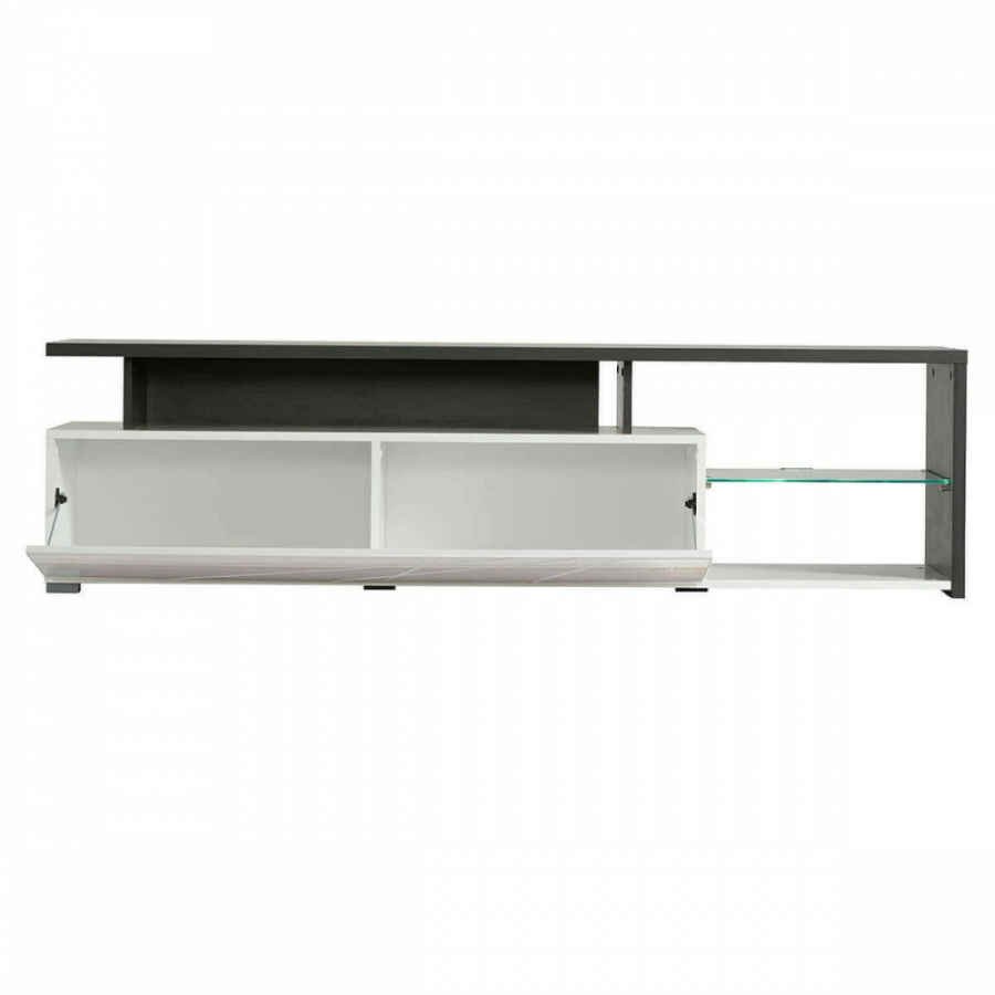 porta tv anta decorata moderno minimal in legno cm 170 x 41,5 x 46,5 h – MISTI