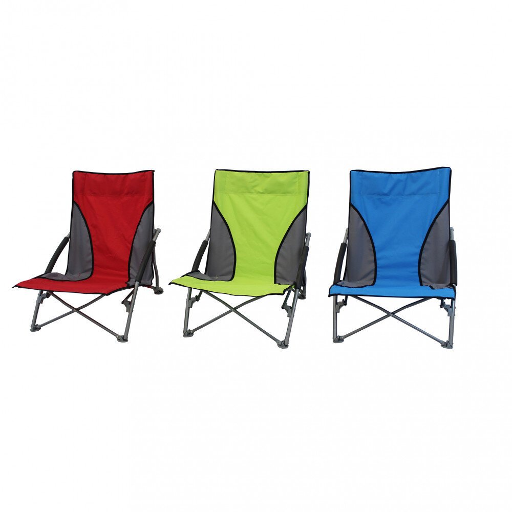 Spiaggina mare prendisole Pieghevole colore casuale in Acciaio,Oxford cm 56,5x63x66 – CORDELL