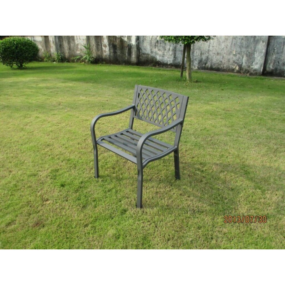 Poltrona da Giardino in Acciaio,Acciaio cm 60x83x56 – SHELDON