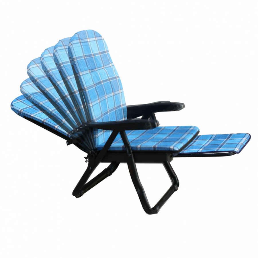 Poltrona Sdraio relax reclinabile in Tessuto cm 155x60x60 – QUENTIN