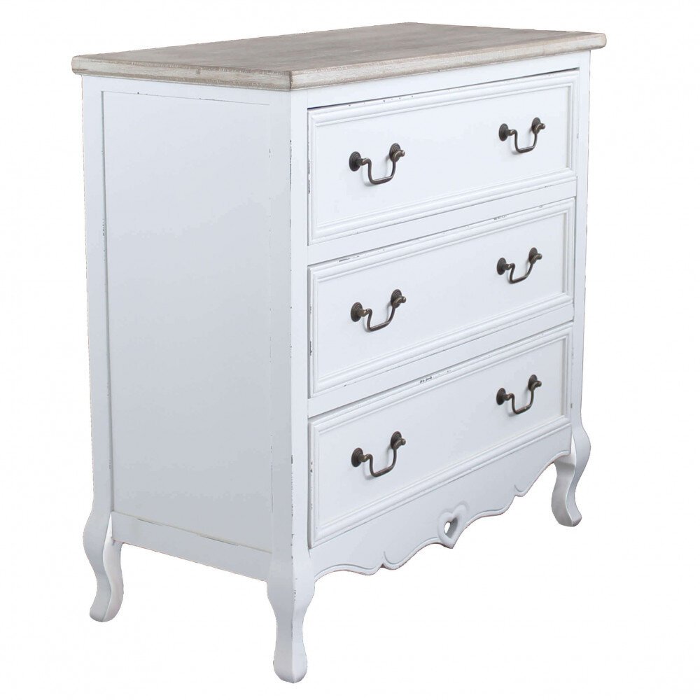Cassettiera 3 cassetti in Legno cm 80x38x80 – CHESTER