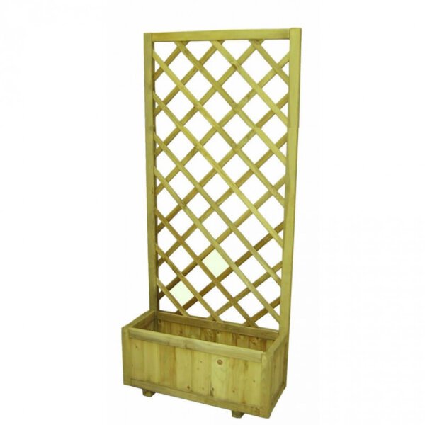 Fioriera da Giardino con griglia in Legno cm 30x75x180 – ALWYN