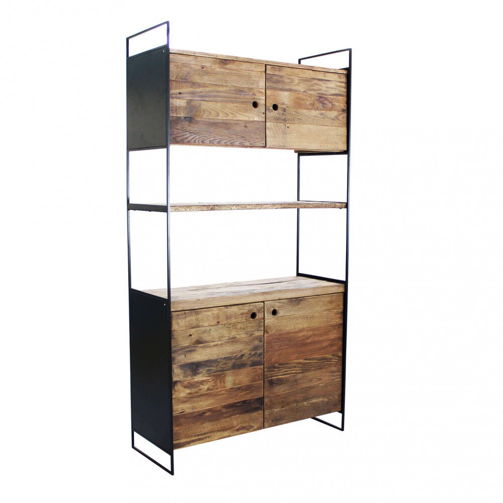 Credenza in Pino riciclato cm 99x40x190 – DARDEN