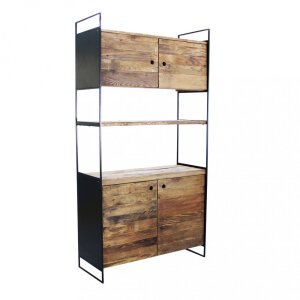Credenza in Pino riciclato cm 99x40x190 – DARDEN