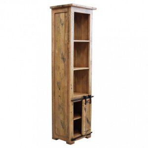 Libreria per soggiorno Industrial in Legno cm 50x40x180 – RICK