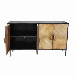 Madia Moderna a 4 ante in Legno,Metallo cm 147x44x85 – IRVING