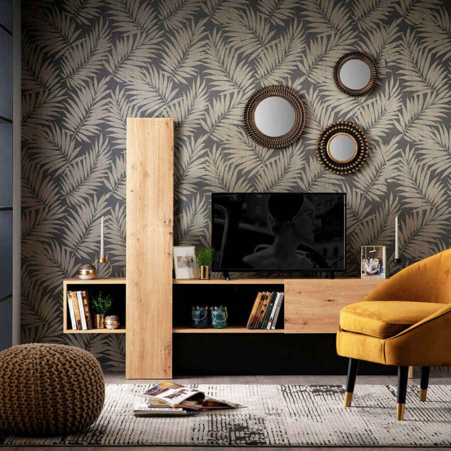porta tv moderno con un’anta cm 185,5 x 36,5 x 138,5 h – ZENWOOD