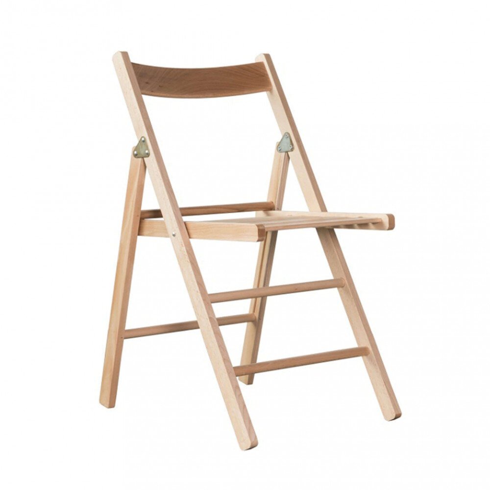 Sedia da Giardino Pieghevole Salvaspazio in Legno cm 88x43x40 – SHANE