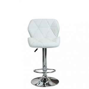 Sgabello Moderno per Sala da Pranzo in Ecopelle,Metallo cm 48x44x106 – PETER