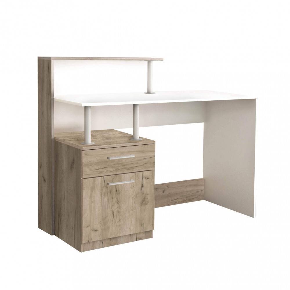 Scrivania Moderna effetto Legno in Truciolare cm 121,5x52x95 – GIB