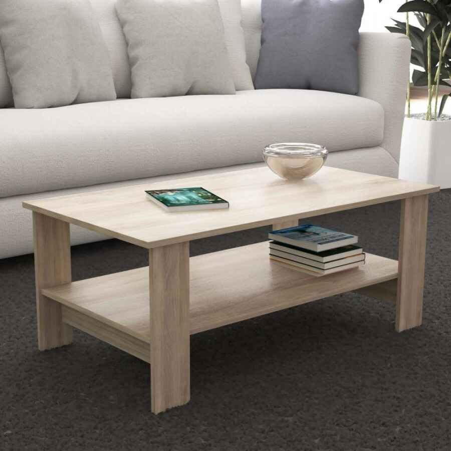 Tavolino da Salotto con ripiano Moderno in truciolare 100×40 – JONNY