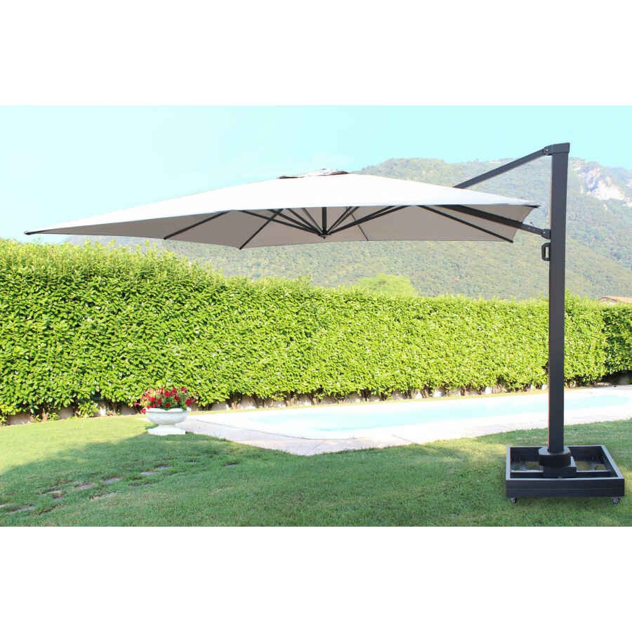Ombrellone da Giardino decentrato 4×4 in alluminio,poliestere – EDIGE