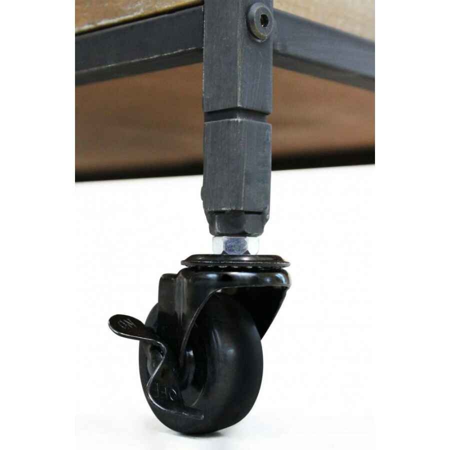 Carrello Portavivande con ruote in Metallo,Legno cm 88x43x77 – HERBIE