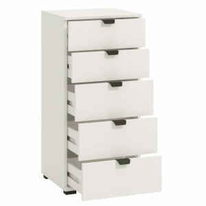 cassettiera moderna 5 cassetti cm 45 x 40 x 95 h – PLUS