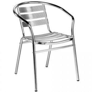 Poltrona Impilabile in Alluminio cm 60x56x74 – LAZ