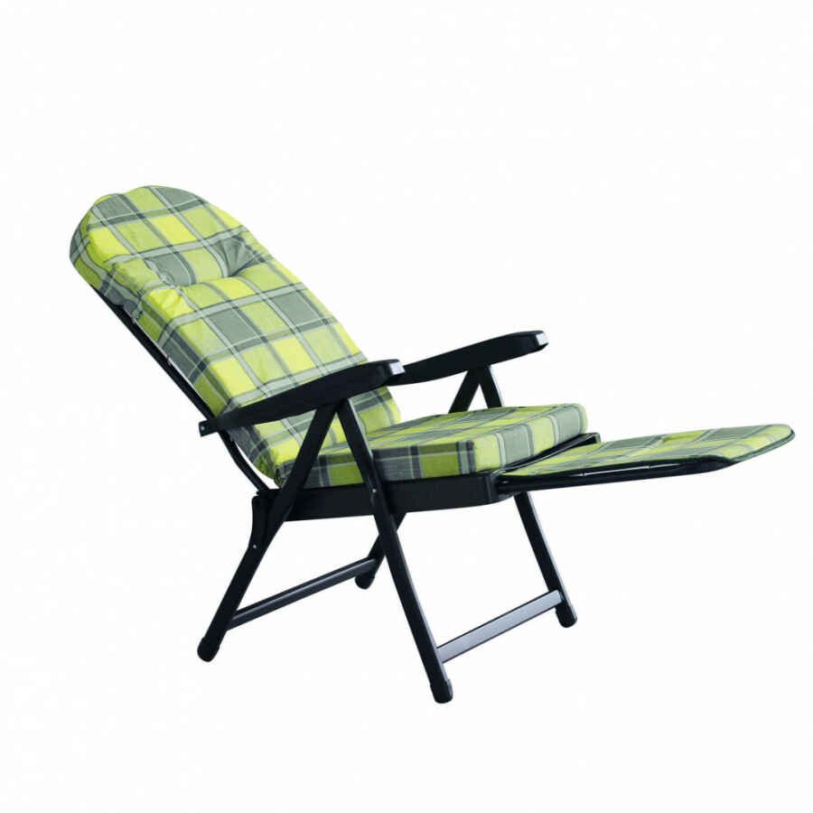 Poltrona Sdraio relax reclinabile in Tessuto cm 155x60x60 – QUENTIN