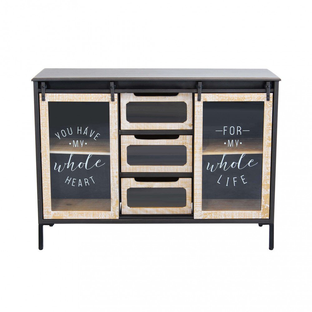Madia in Acciaio,Legno cm 108,5×38,5×79 – RANDOLPH
