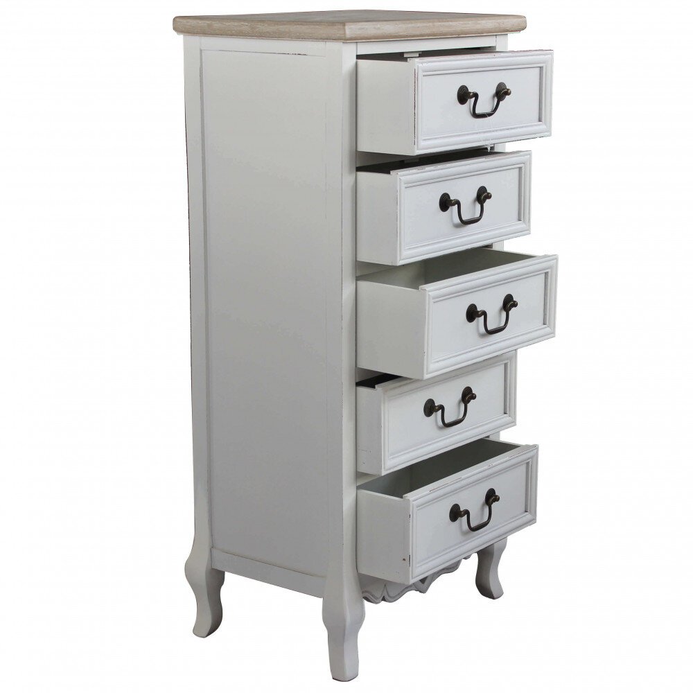 Cassettiera 5 cassetti in Legno cm 44x29x91 – RICKY