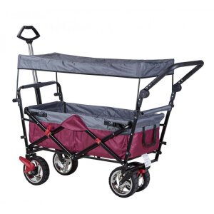 Carrello da spiaggia con tettuccio in Acciaio cm 139x103x51 – BENJAMIN