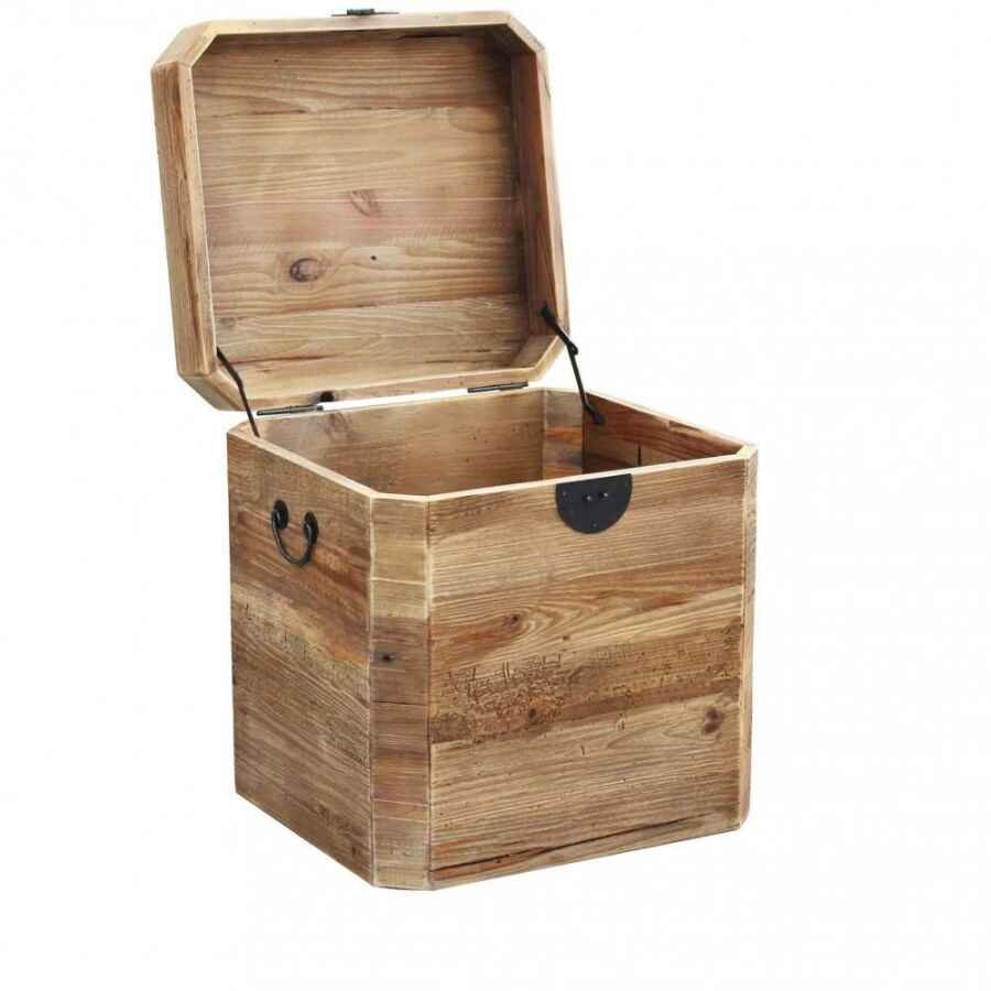 Baule in Pino riciclato cm 52x48x55 – PINE